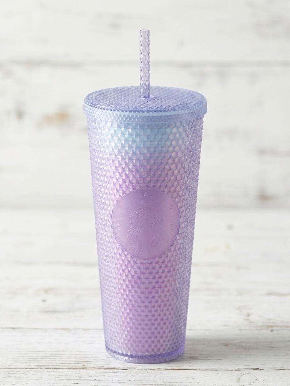 NWT Starbucks 2021 Matte Lilac Lavender Soft Touch Studded Venti Tumbler 24oz
